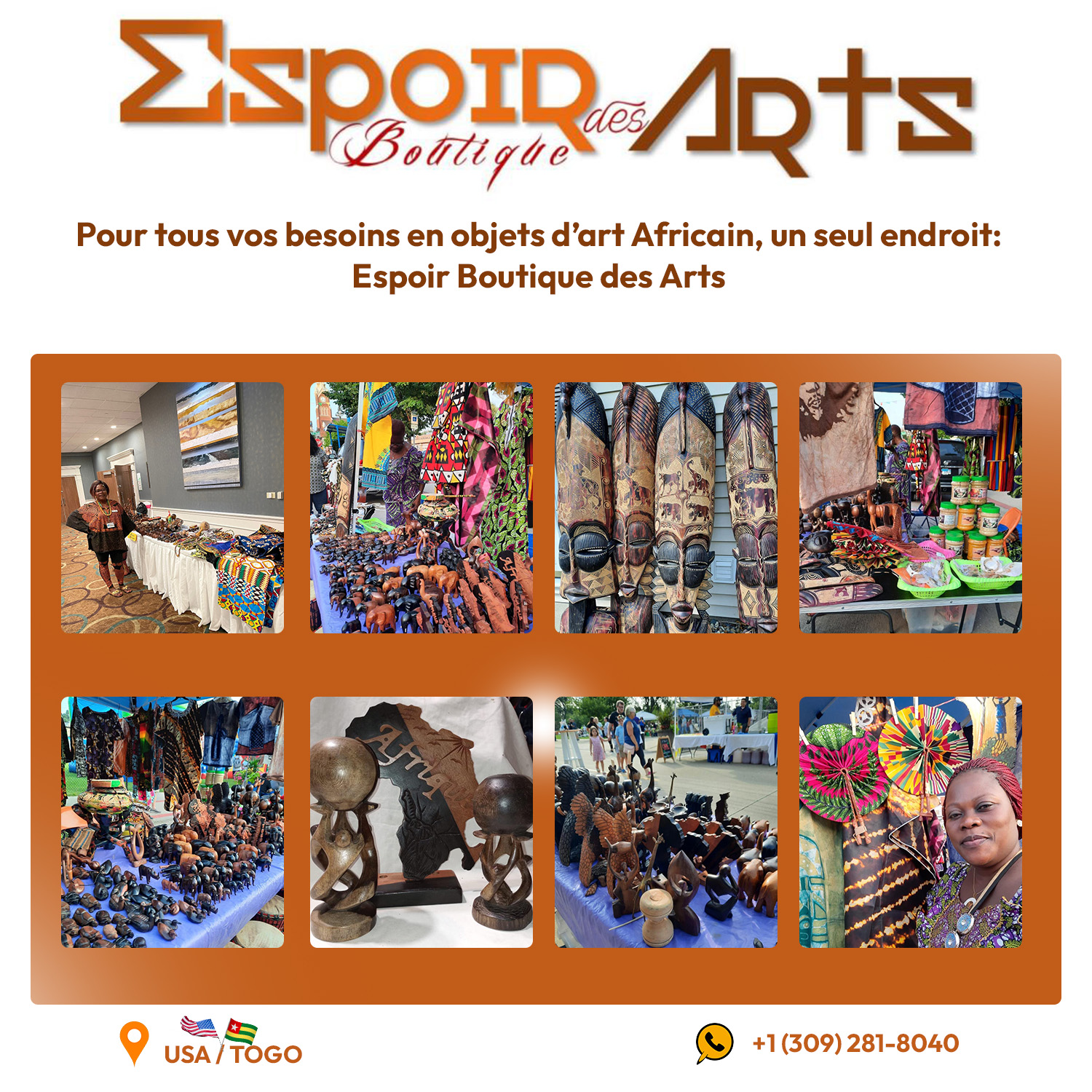 Boutique de vente d'obet d'art